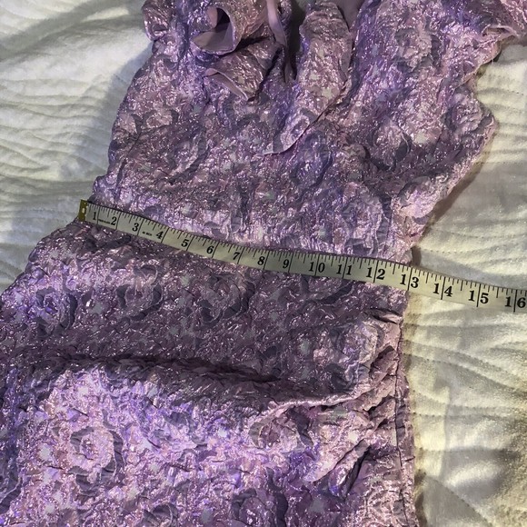 Zara Limited Edition Lilac Pink Ruffled Mini Dress Party Event - Picture 8 of 9